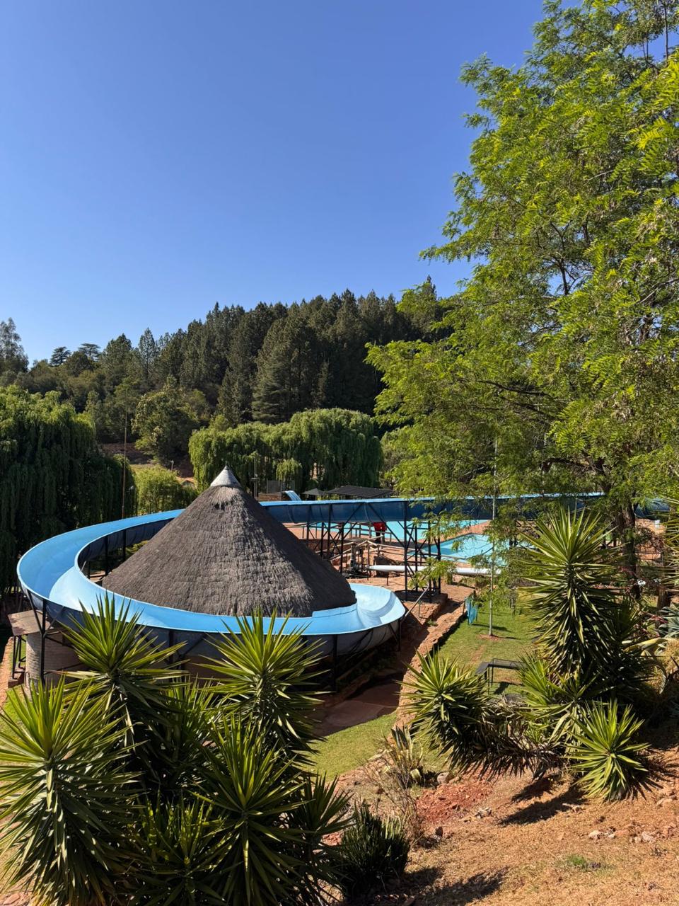 Water slides at Pines Resort